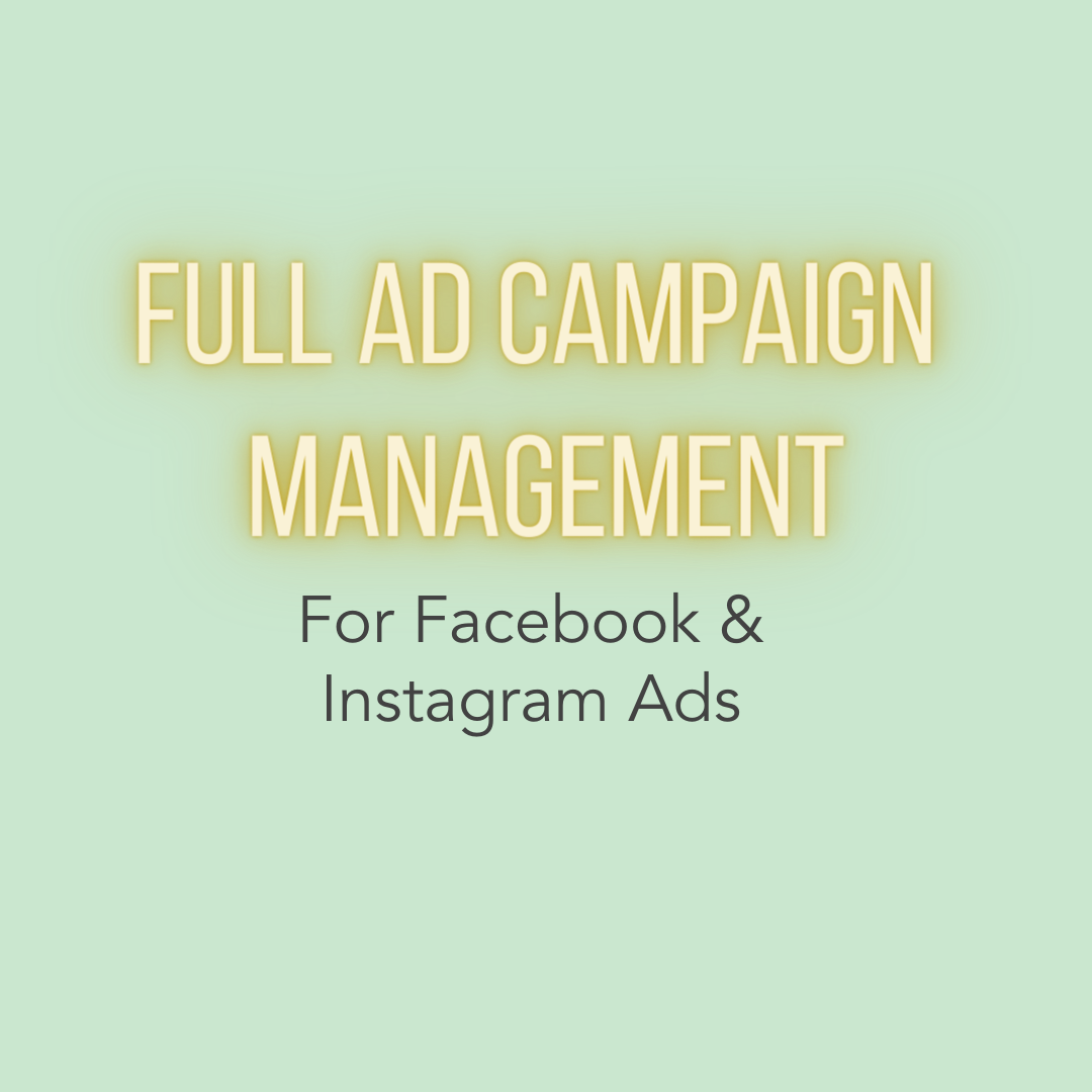Ad Campaign Management For Facebook &amp; Instagram Ads