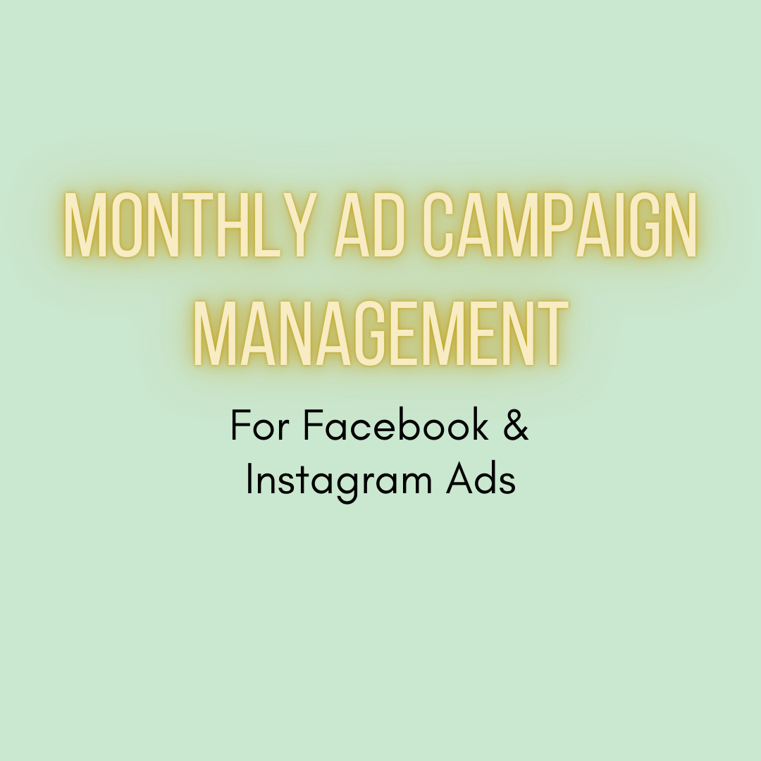 Monthly Ad Campaign Management For Facebook &amp; Instagram Ads