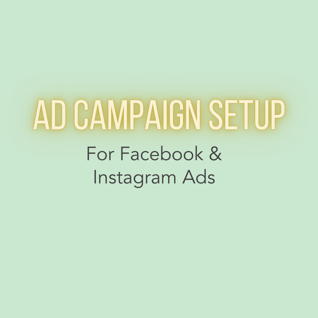 Ad Campaign Setup For Facebook &amp; Instagram Ads